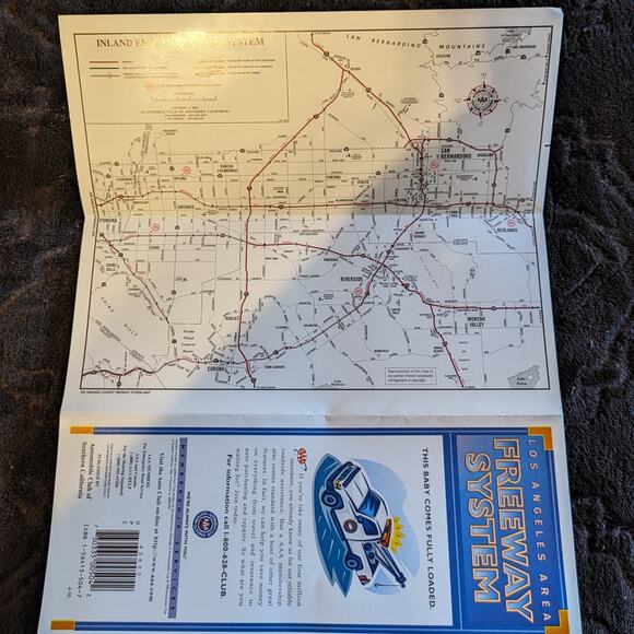 Vintage Lot 11 90s Y2K Southern California Roadmaps Vtg Paper Maps AAA Ephemera - Picture 16 of 16